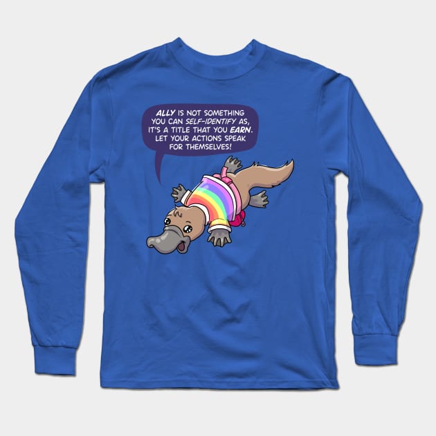 Ally Fanny Pack Platypus Long Sleeve T-Shirt by sophielabelle